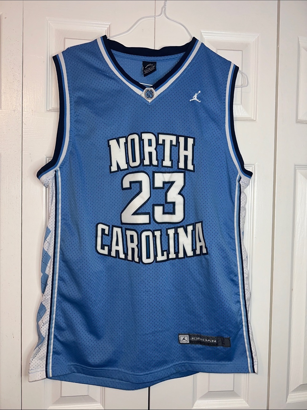 Jordan North Carolina #23 Light Blue Basketball Jersey